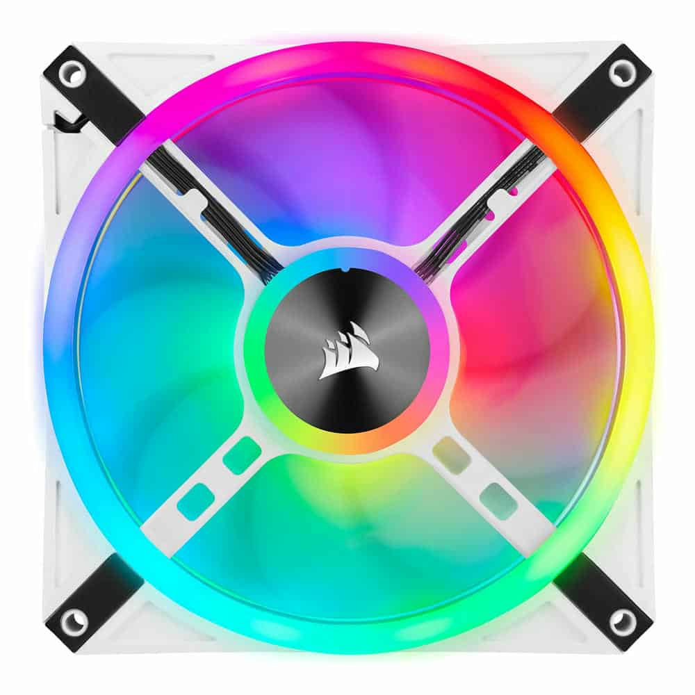 (image for) Corsair iCUE QL140 RGB White Single 140mm PWM Fan Expansion Pack